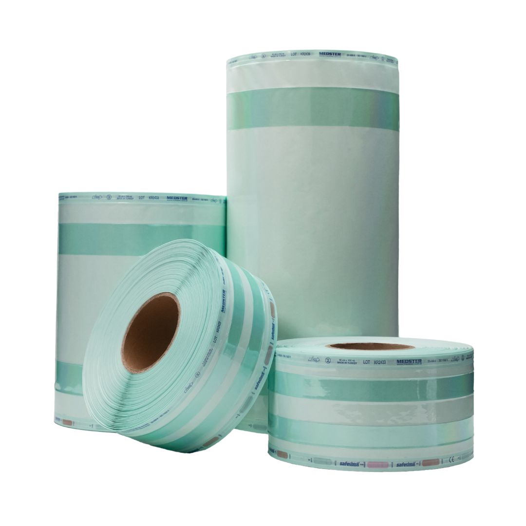 Sterilisationsrolle mit Seitenfalten